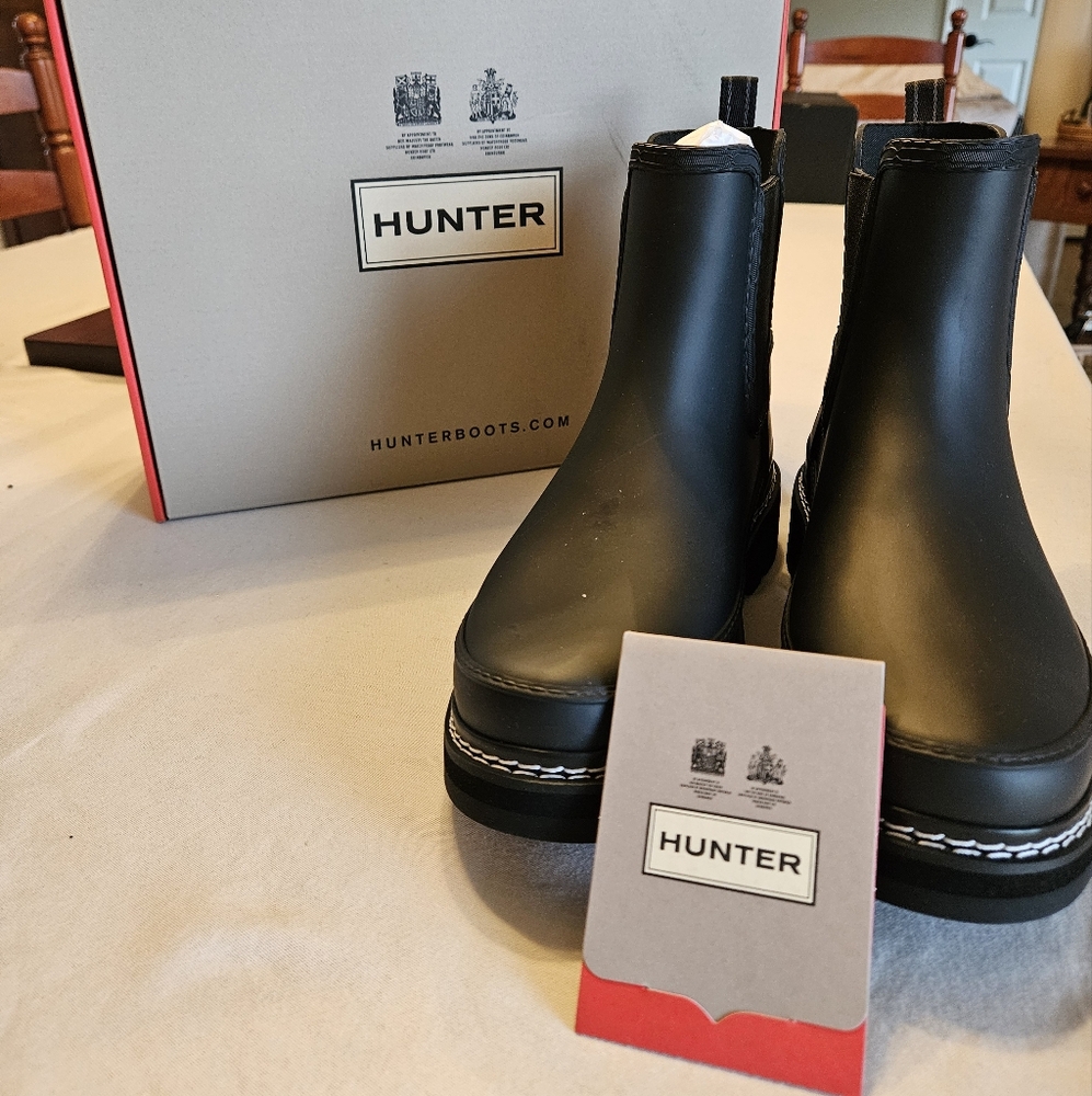 Hunter Stich Detail Rain Boots